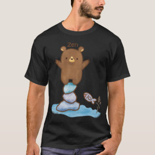 Eine Zen-Bär-Fels-Balancierungs-Meditations-Kunst T-Shirt