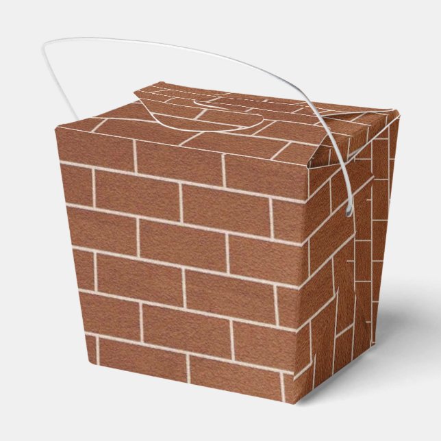 Eine Ziegelmauer - Gefälligkeitsbox Geschenkschachtel (Rückseite)
