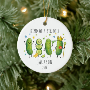Eine ziemlich große Gurke Keramik Ornament