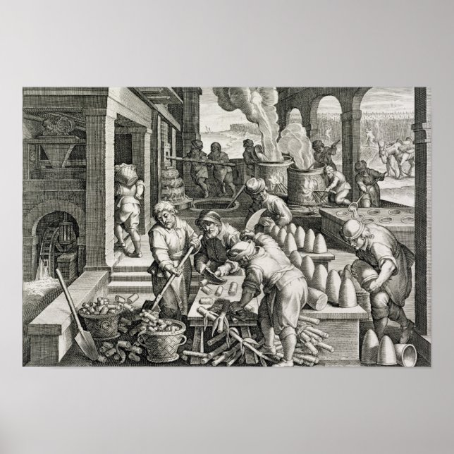 Eine Zuckermühle und die Zuckererzeugung Poster (Vorne)