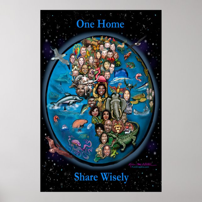 Eine Zuhause Share klug Poster (Vorne)
