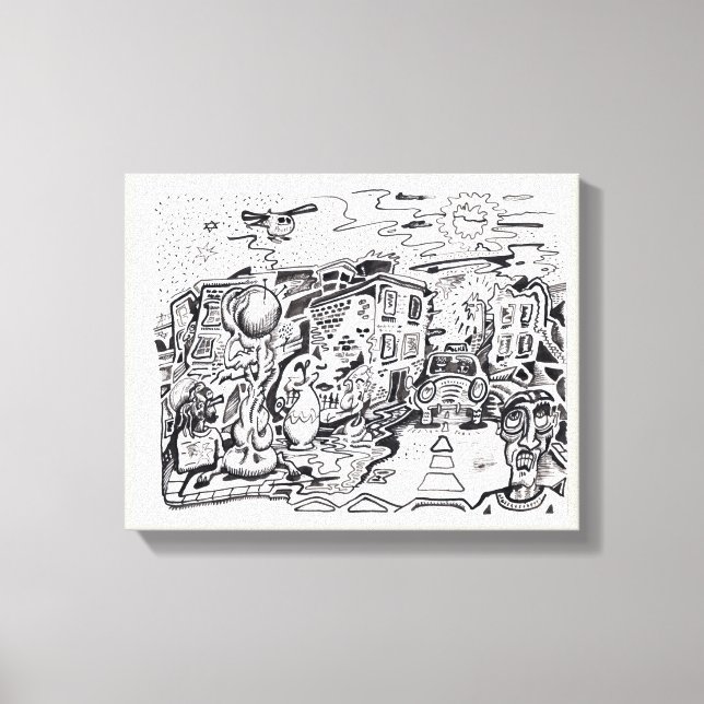 Eine Zuhause zum Spazierengehen Leinwanddruck (Vorderseite)