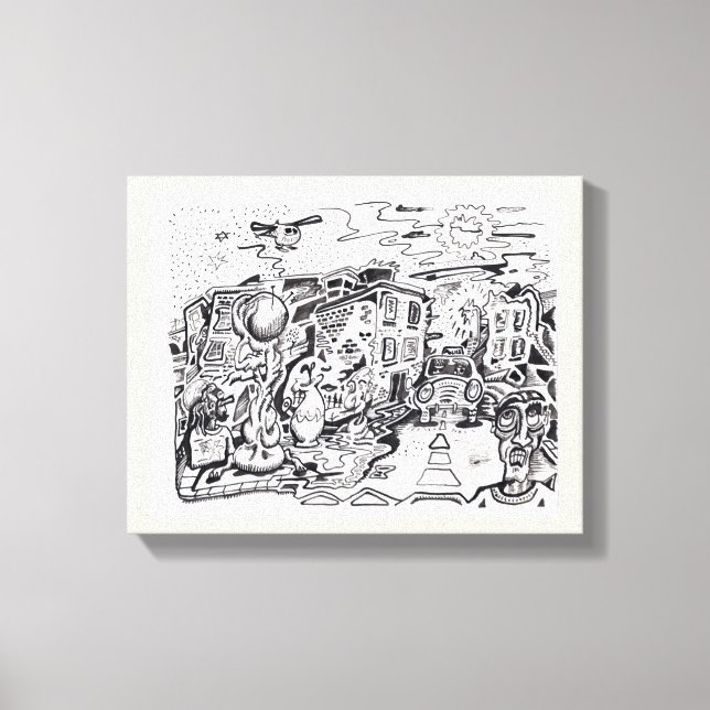 Eine Zuhause zum Spazierengehen Leinwanddruck (Vorderseite)