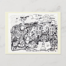 Eine Zuhause zum Spazierengehen Postkarte