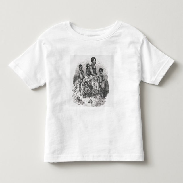 Eine Zulufamilie von der Geschichte der Menschheit Kleinkind T-shirt (Vorderseite)