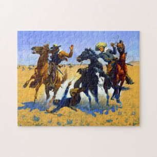 Einem Kameraden helfen Frederic Remington 1890 Puzzle