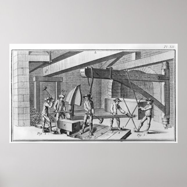 Einen Anker aus 'Enzyklopädie' von Denis schmieden Poster (Vorne)