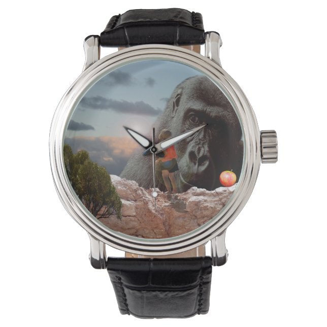 einen Apfel mit einem Gorilla teilen, Armbanduhr (Vorderseite)