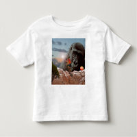 einen Apfel mit einem Gorilla teilen,