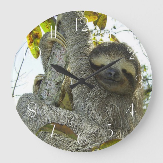 Einen Baum hinaufziehen Große Wanduhr (Vorderseite)