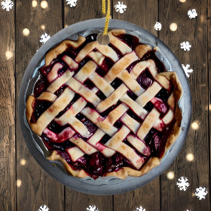 Einen Berry Merry Xmas wünschen   Funny Food Puff Keramik Ornament