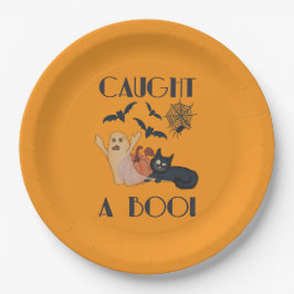 Einen Boo gefangen! Pappteller