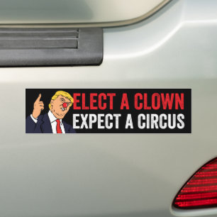 Einen Clown wählen, der einen Zirkus gegen Trump e Autoaufkleber