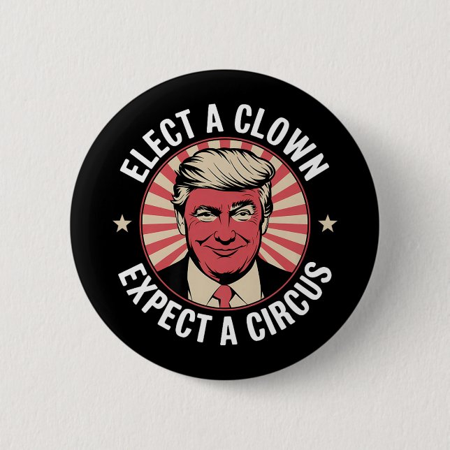 Einen Clown wählen, von dem erwartet wird, dass ei Button (Vorderseite)