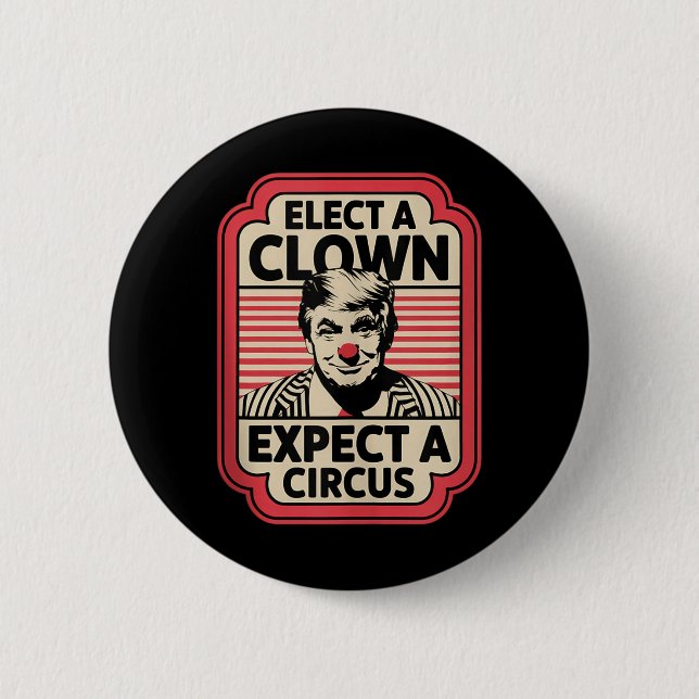 Einen Clown wählen, von dem erwartet wird, dass ei Button (Vorderseite)