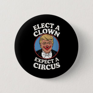 Einen Clown wählen, von dem erwartet wird, dass ei Button