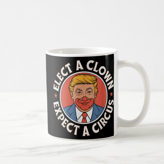 Einen Clown wählen, von dem erwartet wird, dass ei Kaffeetasse (Rechts)