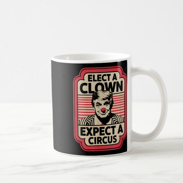 Einen Clown wählen, von dem erwartet wird, dass ei Kaffeetasse (Rechts)