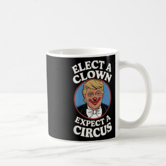 Einen Clown wählen, von dem erwartet wird, dass ei Kaffeetasse