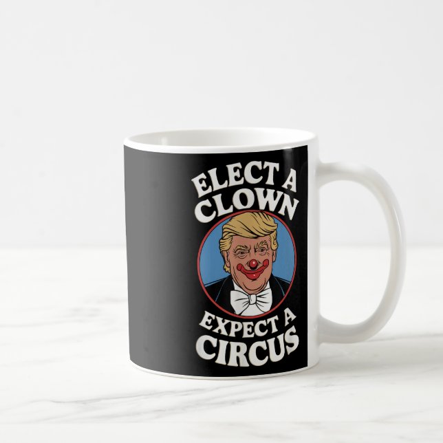 Einen Clown wählen, von dem erwartet wird, dass ei Kaffeetasse (Rechts)