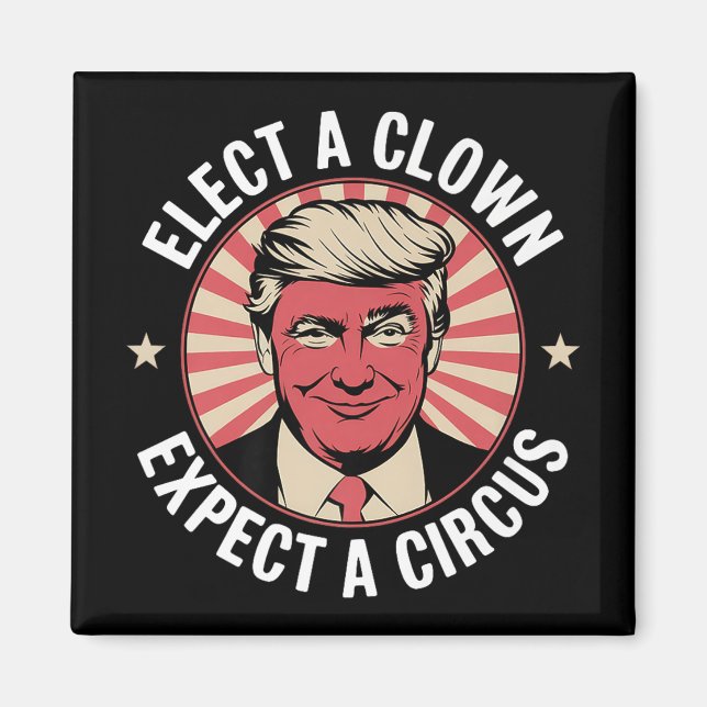 Einen Clown wählen, von dem erwartet wird, dass ei Magnet (Vorne)