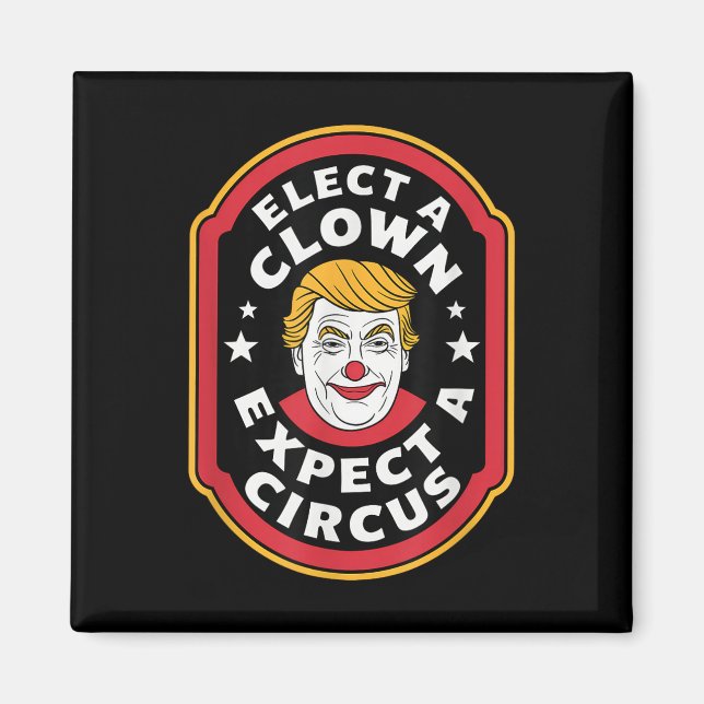 Einen Clown wählen, von dem erwartet wird, dass ei Magnet (Vorne)