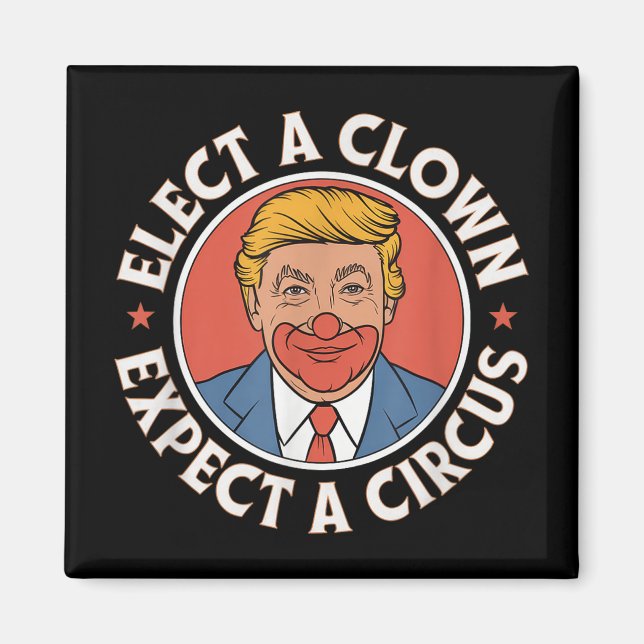 Einen Clown wählen, von dem erwartet wird, dass ei Magnet (Vorne)