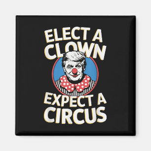 Einen Clown wählen, von dem erwartet wird, dass ei Magnet