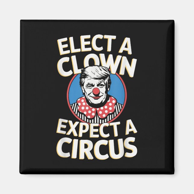 Einen Clown wählen, von dem erwartet wird, dass ei Magnet (Vorne)