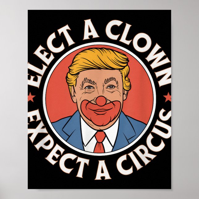 Einen Clown wählen, von dem erwartet wird, dass ei Poster (Vorne)