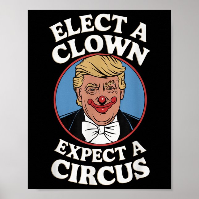 Einen Clown wählen, von dem erwartet wird, dass ei Poster (Vorne)