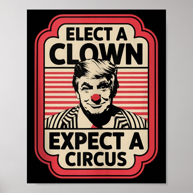 Einen Clown wählen, von dem erwartet wird, dass ei Poster (Vorne)