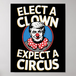 Einen Clown wählen, von dem erwartet wird, dass ei Poster