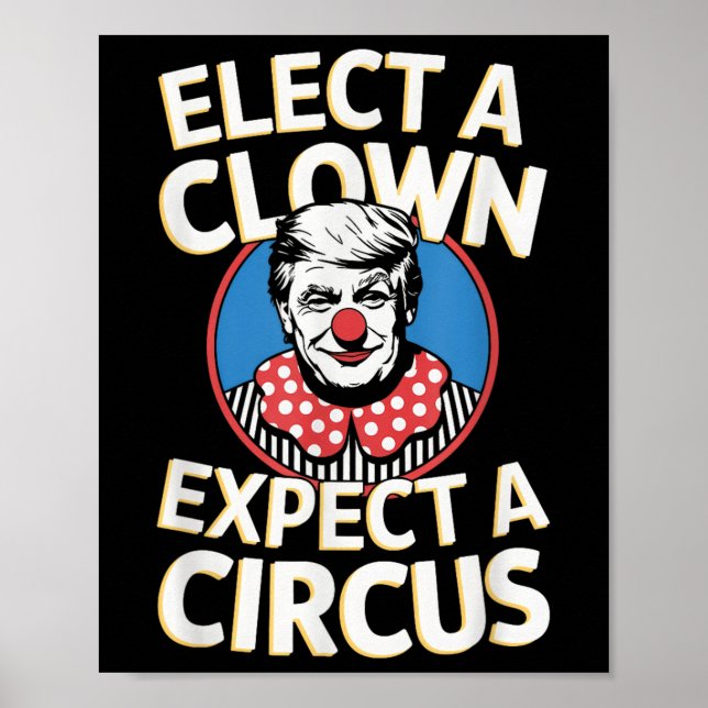 Einen Clown wählen, von dem erwartet wird, dass ei Poster (Vorne)