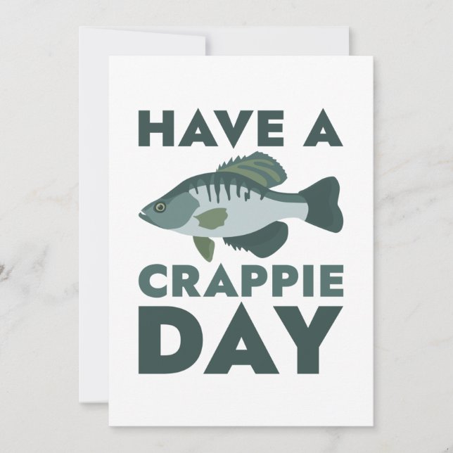 Einen Crappie-Tag Dankeskarte (Vorderseite)