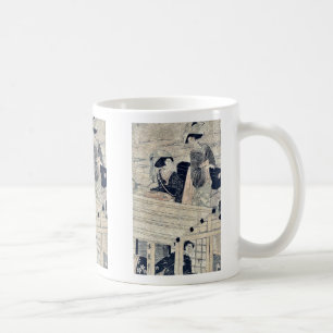 Einen Fluss genießend, kreuzen Sie durch Kitagawa Kaffeetasse