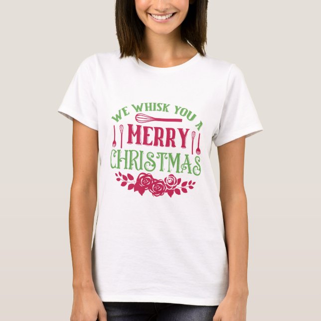 Einen frohen Weihnachtsgeschenk-T - Shirt rauschen (Vorderseite)
