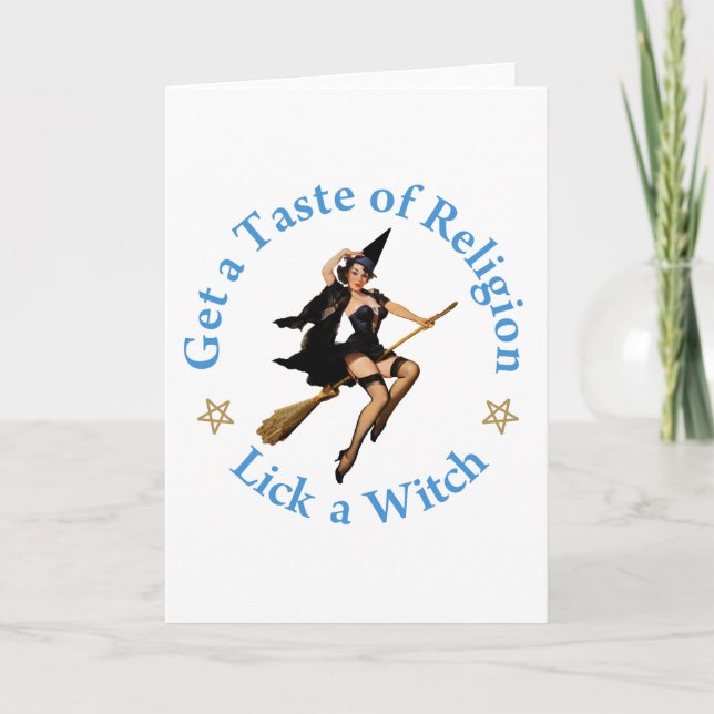 Einen Geschmack der Religion - Eine Hexe entdecken Karte (Vorderseite)