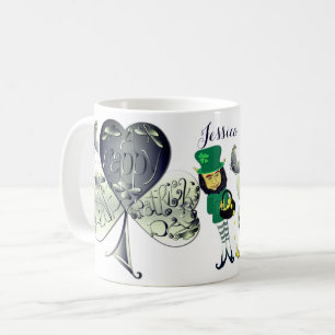 "Einen glücklichen St. Patrick's Day" Leprechaun Kaffeetasse