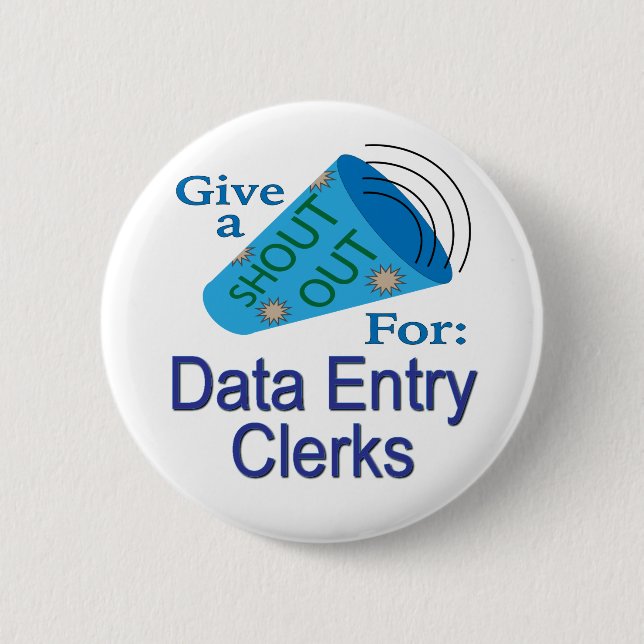 Einen Gruß an Datenerfassungskräfte Button (Vorderseite)