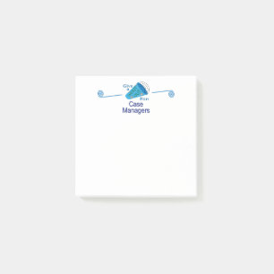 Einen Gruß an die Fallmanager Post-it Klebezettel