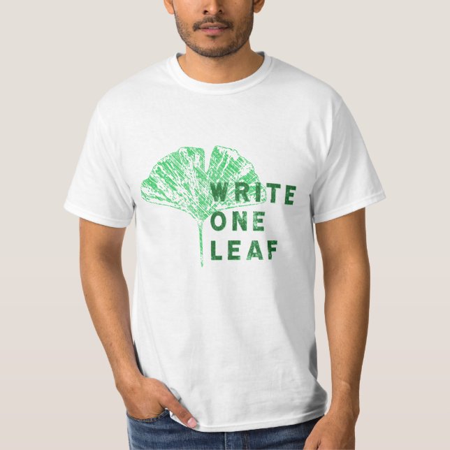 Einen Leaf Merch schreiben | Gingko T-Shirt (Vorderseite)