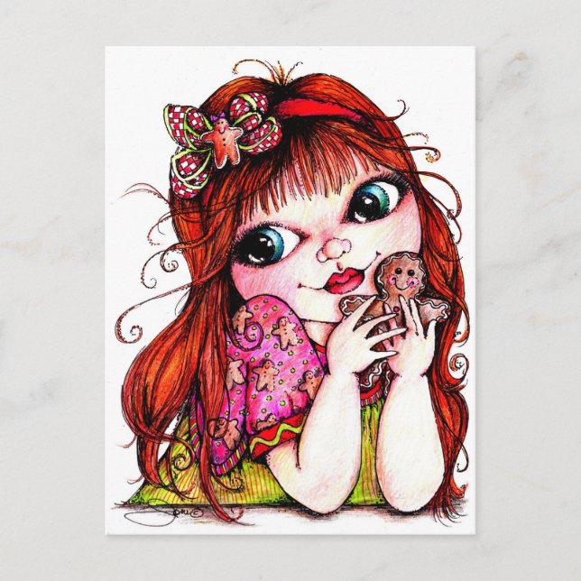 Einen Lebkuchenkochtopf schleichen Postkarte (Vorderseite)