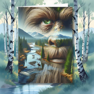 Einen legendären Geburtstag wünschen Bigfoot Karte