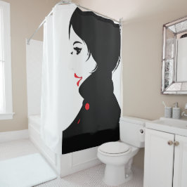 einen Mantel Duschvorhang