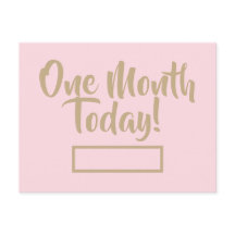 Einen Monat heute Postkarte