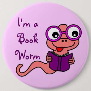 Einen Monat lesen: Ich bin ein Buch-Wurm Button