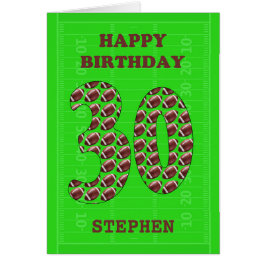 Einen Namen 30. Geburtstagsfußbälle hinzufügen