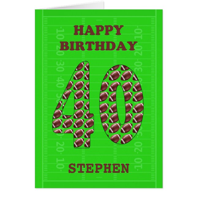 Einen Namen 40. Geburtstagsfußbälle hinzufügen (Vorne)