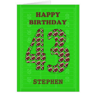 Einen Namen 43. Geburtstagskugeln hinzufügen